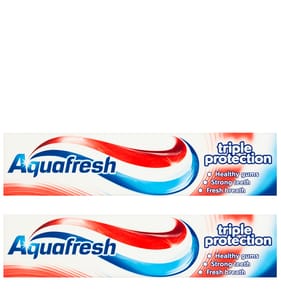 Aquafresh Toothpaste Triple Protection 125ml x2