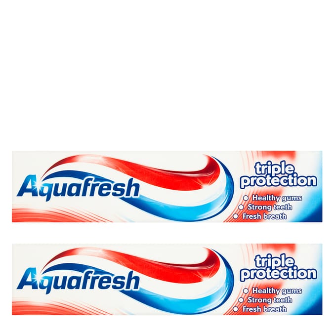 Aquafresh Toothpaste Triple Protection 125ml x2