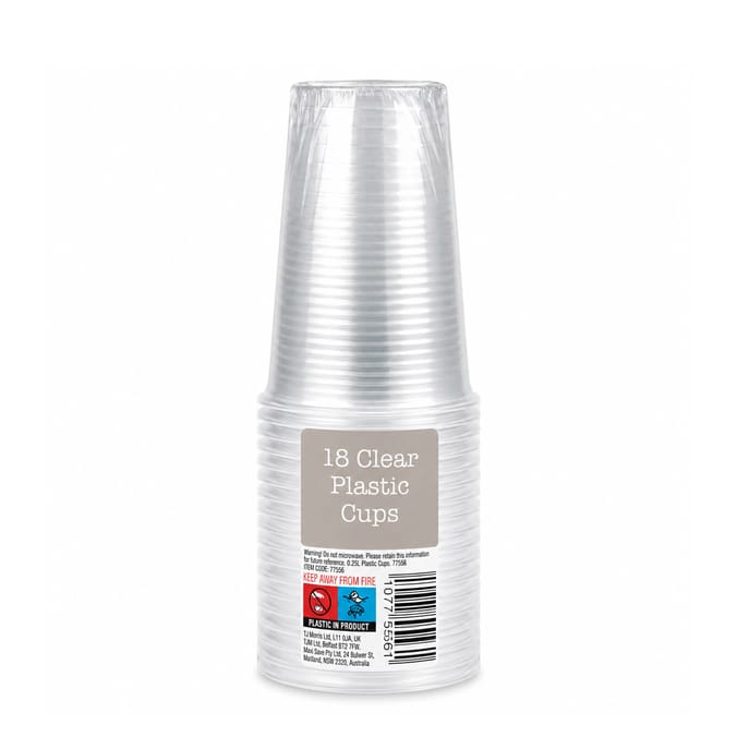 18 Plastic Cups