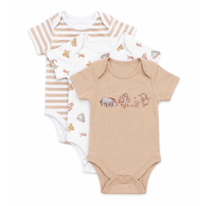 Disney Winnie The Pooh Bodysuits 3 Pack