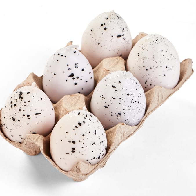 Easter Wishes Pack Of 6 Egg Candle