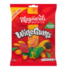 Maynards Bassetts Wine Gums Sweets Sharing Bag 350g