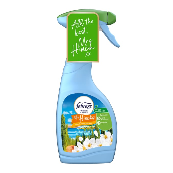 Febreze Mrs Hinch Vacay Vibes Fabric Freshener - Orange Blossom & Coastal Cypress