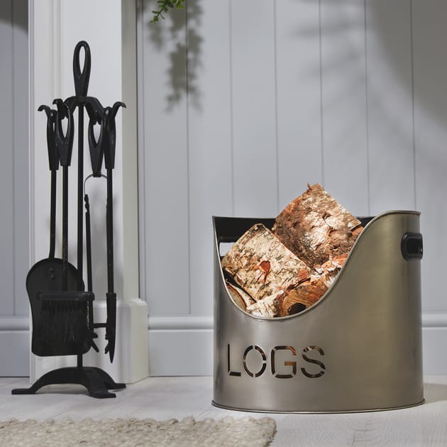 Morris b Co. Decorative Log Bucket Home Bargains