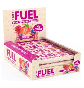 BodyFuel High Protein Flapjack Bar 40g - Berry x12