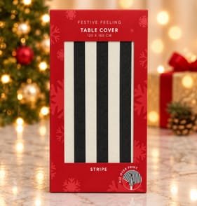  Festive Feeling Table Cover 120x180cm - Stripe  