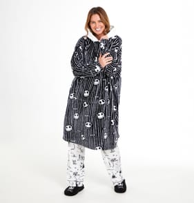 The Nightmare Before Christmas Hood Blanket - Adult