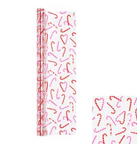 Festive Feeling Luxury 6M Cellophane Wrap - Candy Canes