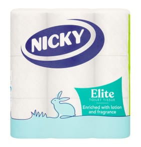 Nicky Elite Toilet Rolls 9 Pack