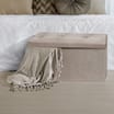Home Collections Large Poly Linen Ottoman - Beige