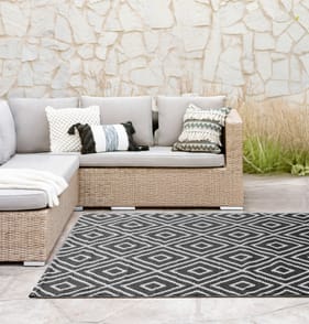 Jardin Garden Rug - Black Diamond