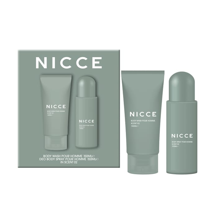 Nicce For Him Body Wash & Deodorant Body Spray Gift Set -  Scent 02
