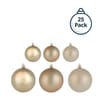 Festive Feeling Mixed Size Christmas Baubles 25 Pack