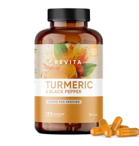 Revita Roots Turmeric & Black Pepper Capsules 180s