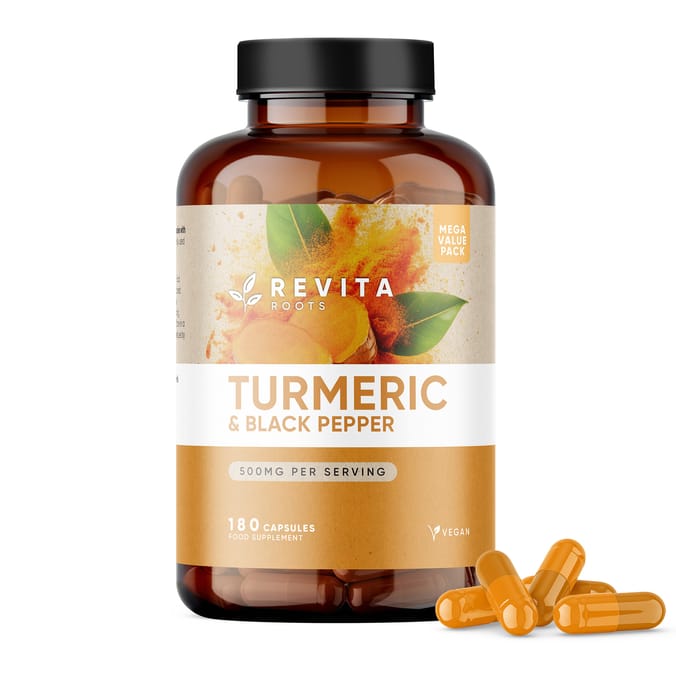 Revita Roots Turmeric & Black Pepper Capsules 180s