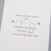Fathers Day Card - For a Wonderful Dad