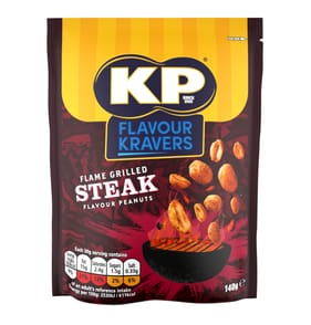 KP Flavour Kravers Flame Grilled Steak Peanuts 140g