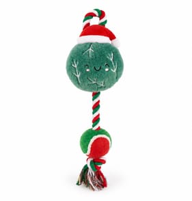 Chester's Christmas Tennis Ball & Plush Rope Toy - Sprout