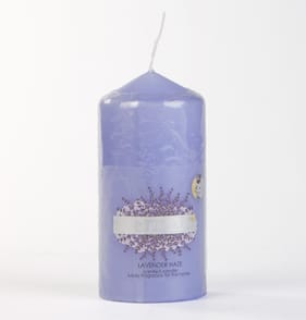 Wickford & Co. Scented Small Pillar Candle - Lavender Haze