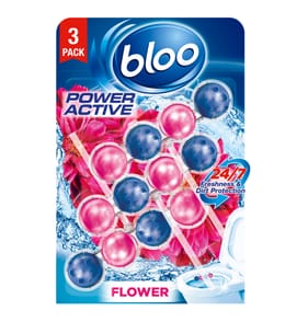 Bloo Power Active Rim Blocks 3 x 50g - Flower