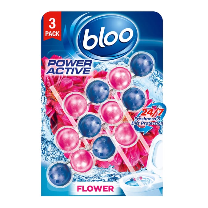 Bloo Power Active Rim Blocks 3 x 50g - Flower