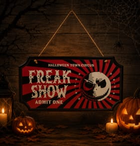 The Nightmare Before Christmas Metal Hanging Sign