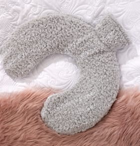 Teddy Soft: Neck Hot Water Bottle - Grey