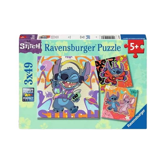  Ravensburger 3x49 Piece Puzzle - Disney Stitch