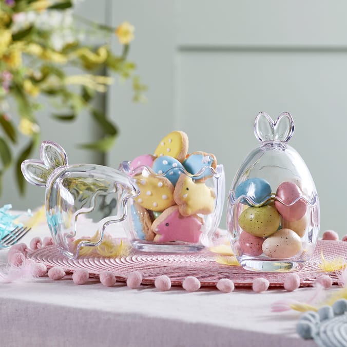 Spring Time Glass Egg Jars 2 Pack
