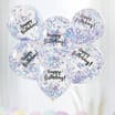 Let's Party Pastel Confetti Balloons 6 Pack