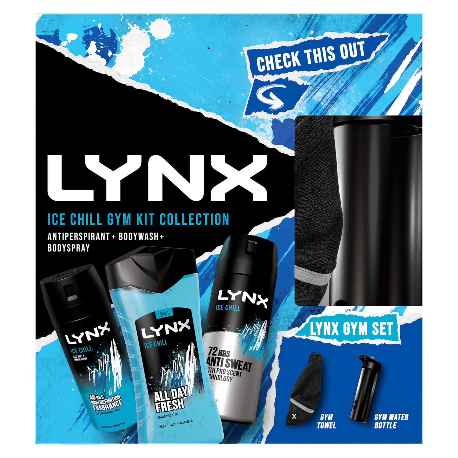 Linx Ultra Collection Lynx Gym Collection Gift Set - Ice Chill | Home Bargains