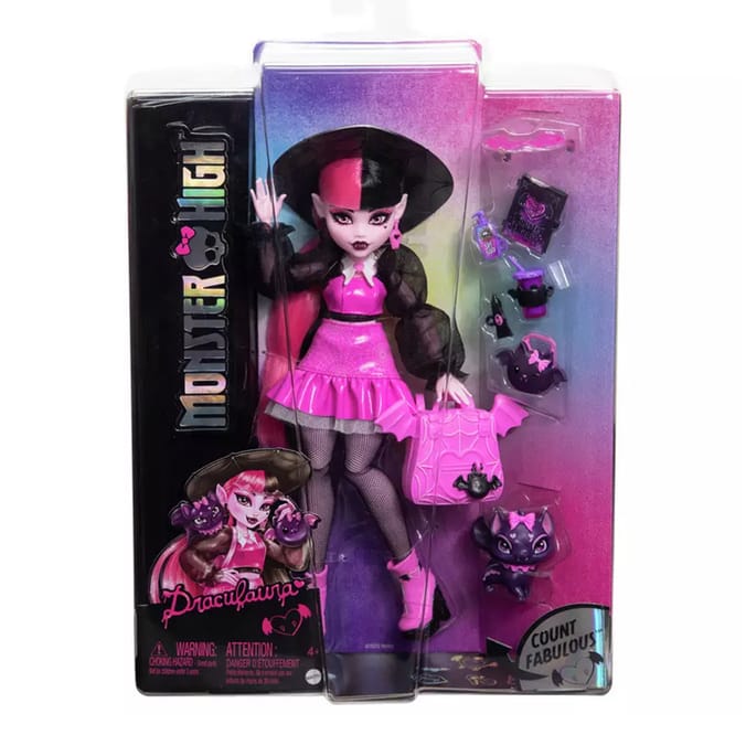Monster High Doll with Pet & Accessories - Draculaura