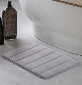 Everyday Essentials Memory Foam Bath Mat - Light Grey