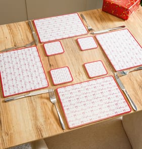  Festive Feeling Placemats & Coasters - Bow