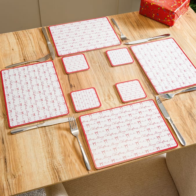  Festive Feeling Placemats & Coasters - Bow