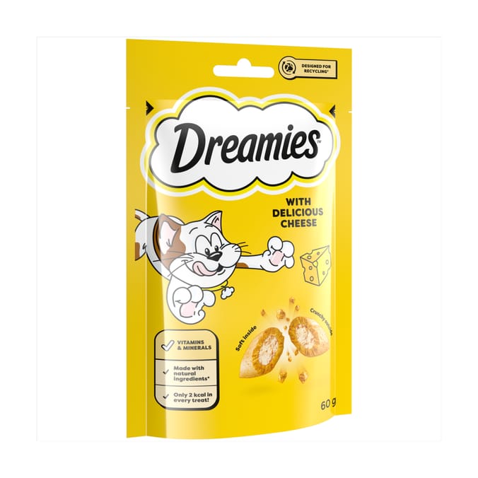 Dreamies Cat Treat Biscuits With Cheese Flavour 60g