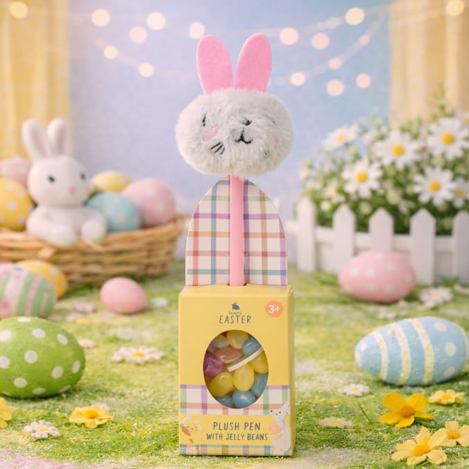 Happy Easter Plush Pen With Jelly Beans 20g - Bunny 