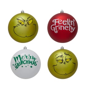 The Grinch Giant Baubles 4 Pack