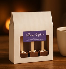 Velvet Rich Hot Cocoa Drink Stirrers 3 Pack
