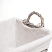 Festive Feeling Luxury Christmas Hamper Basket - Grey/White Large