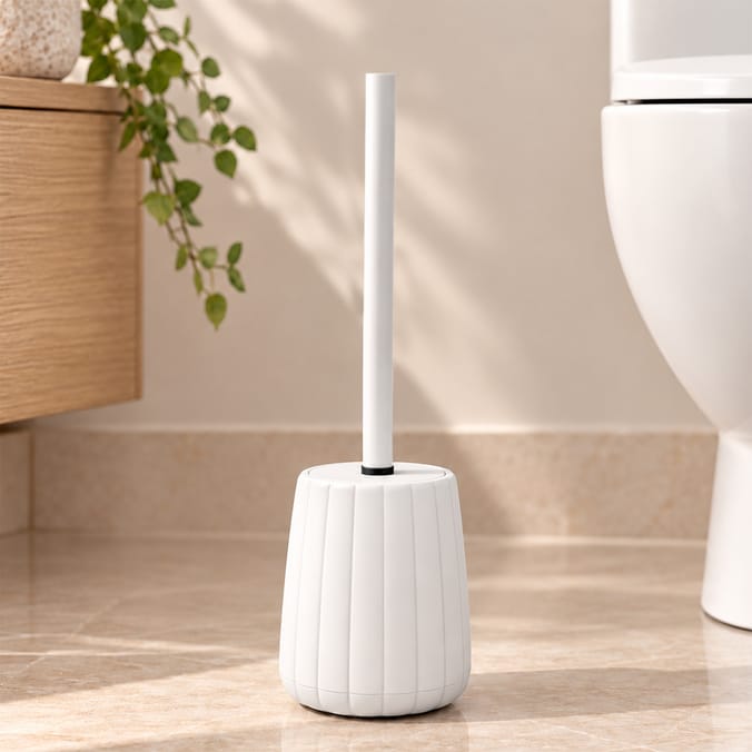Bath Plastic Toilet Brush & Holder