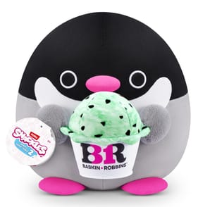 Snackles 8" Soft Plush - Penguin with Baskin Robbins