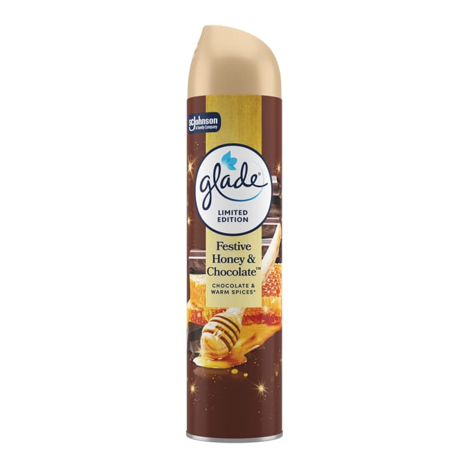 Glade Aerosol Air Freshener 300ml - Festive Honey and Chocolate