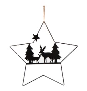 Nordic Spirit LED Light Up Star - Black