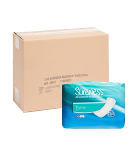 Sureness Absorbent Pads 10s Extra x12