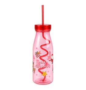 Sleigh Bells Swirly Straw Tumbler - Red