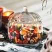 Haunted House Glass Pumpkin Sweet Jar