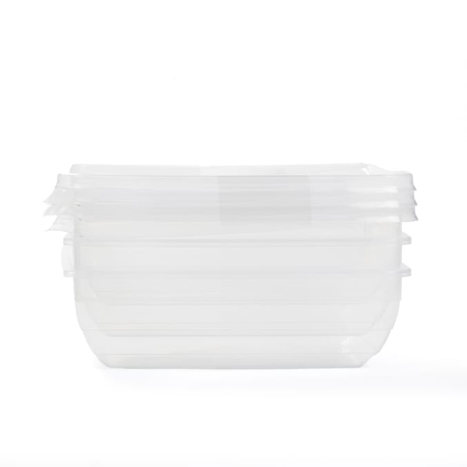 Kitchen Essentials 1L Food Boxes 3 Pack