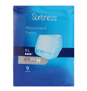 Sureness Absorbent Pants 9s Extra Large x4