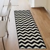 Essentials Maestro Zig-Zag Runner - Mono 55 x 185cm